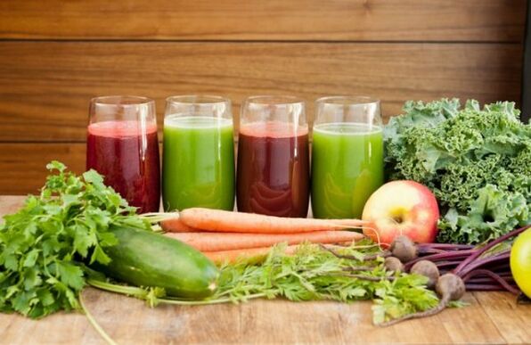 Vegetable juice to treat varicose veins